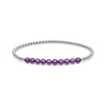 FEBRUARY Amethyst Birthstone Bracelet · Sterling Silver