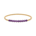 FEBRUARY Amethyst Birthstone Bracelet · 14K Gold Filled