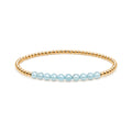 MARCH Aquamarine Birthstone Bracelet · 14K Gold Filled