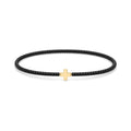 Black Cross Charm Bracelet · 14K Gold Filled