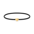 Black Heart Charm Bracelet · 14K Gold Filled