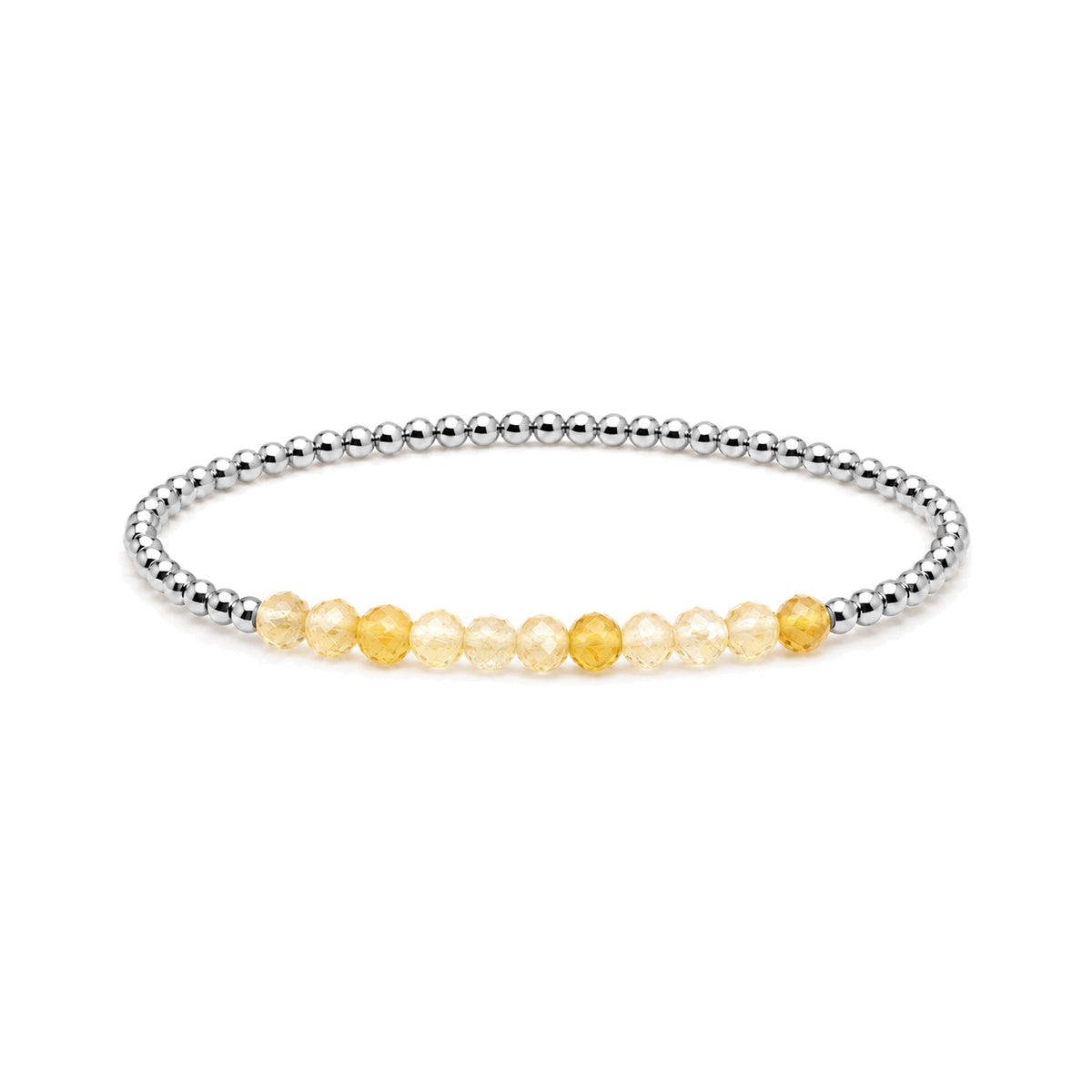 NOVEMBER Citrine Birthstone Bracelet · Sterling Silver