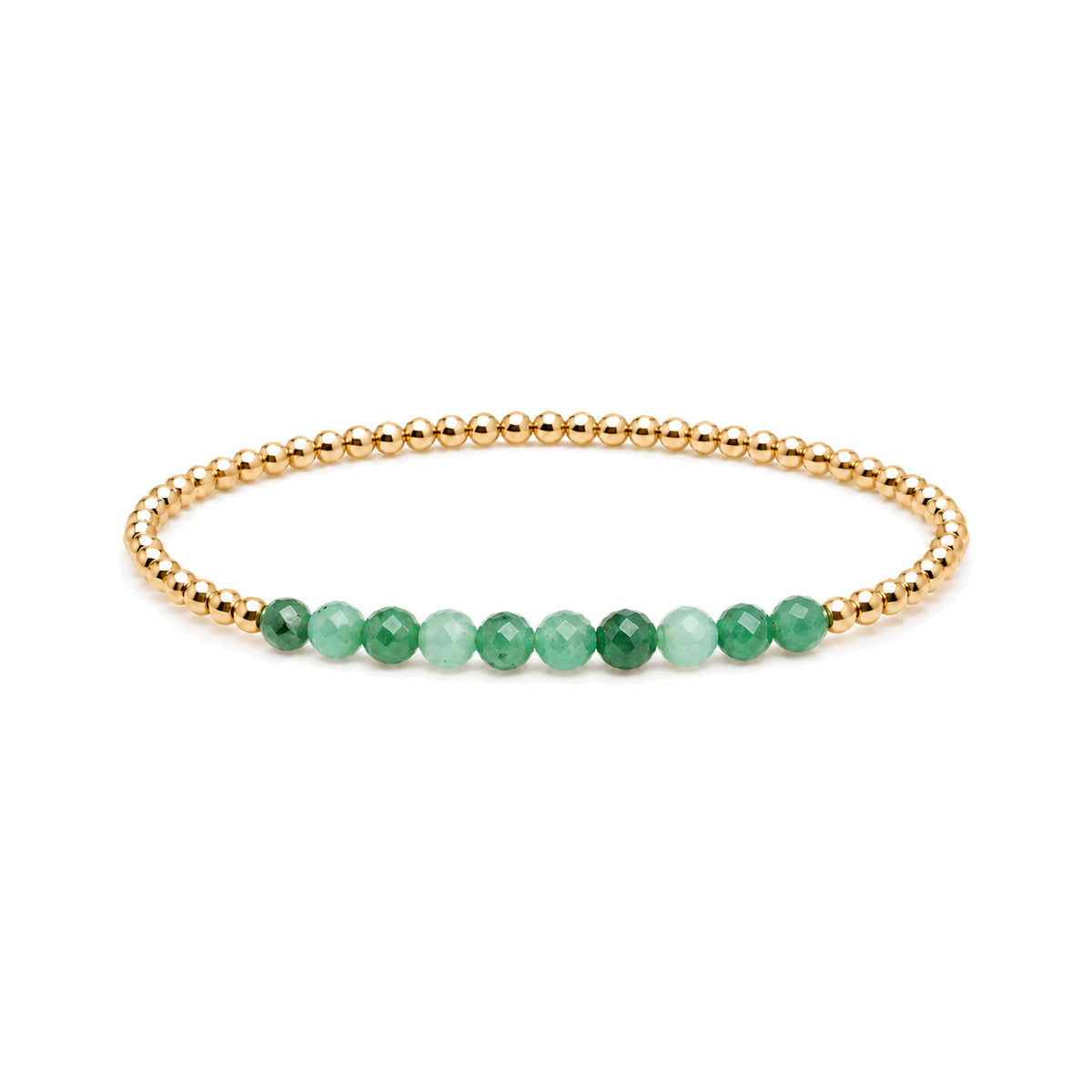 MAY Emerald Birthstone Bracelet · 14K Gold Filled