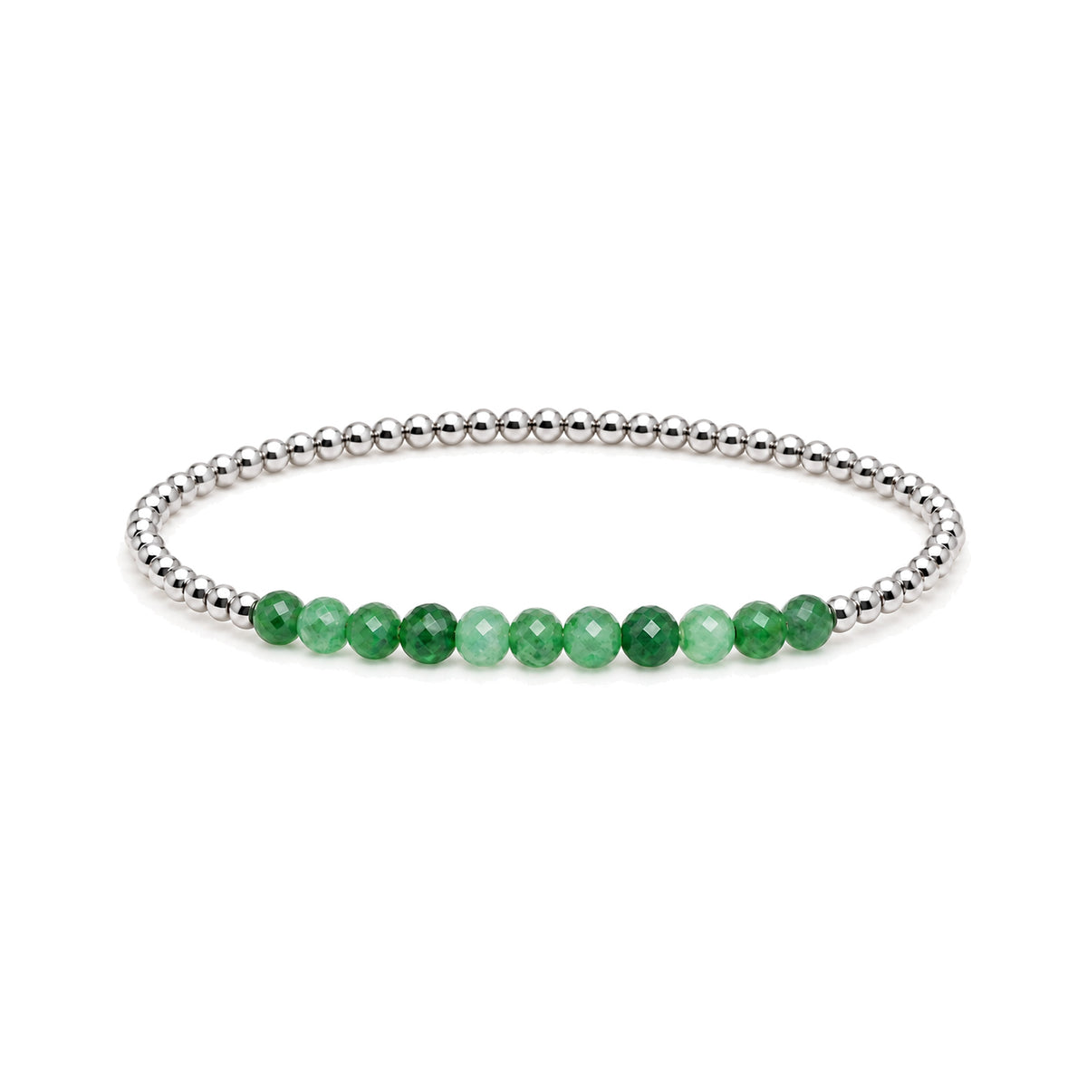 MAY Emerald Birthstone Bracelet · Sterling Silver