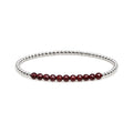 JANUARY Garnet Birthstone Bracelet · Sterling Silver