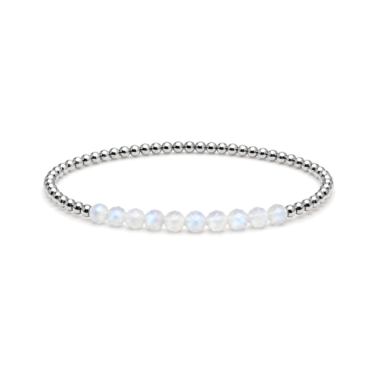 JUNE Moonstone Birthstone Bracelet · Sterling Silver