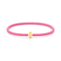 Pink Cross Charm Bracelet · 14K Gold Filled