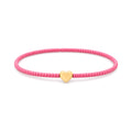 Pink Heart Charm Bracelet · 14K Gold Filled