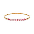 OCTOBER Pink Tourmaline Birthstone Bracelet · 14K Gold Filled