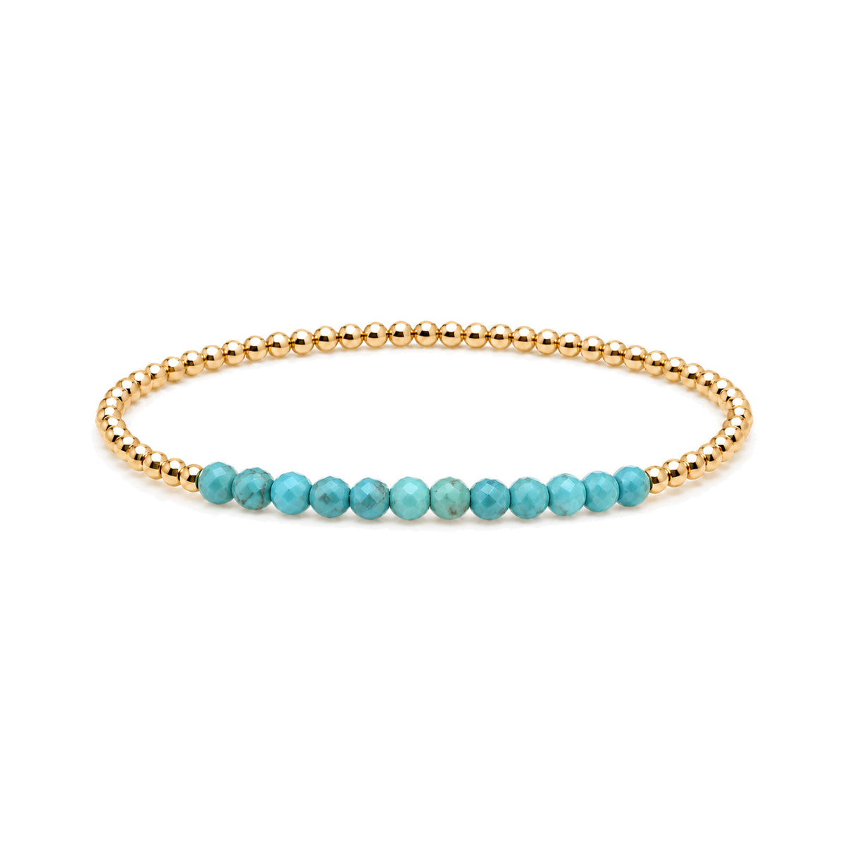 DECEMBER Turquoise Birthstone Bracelet · 14K Gold Filled