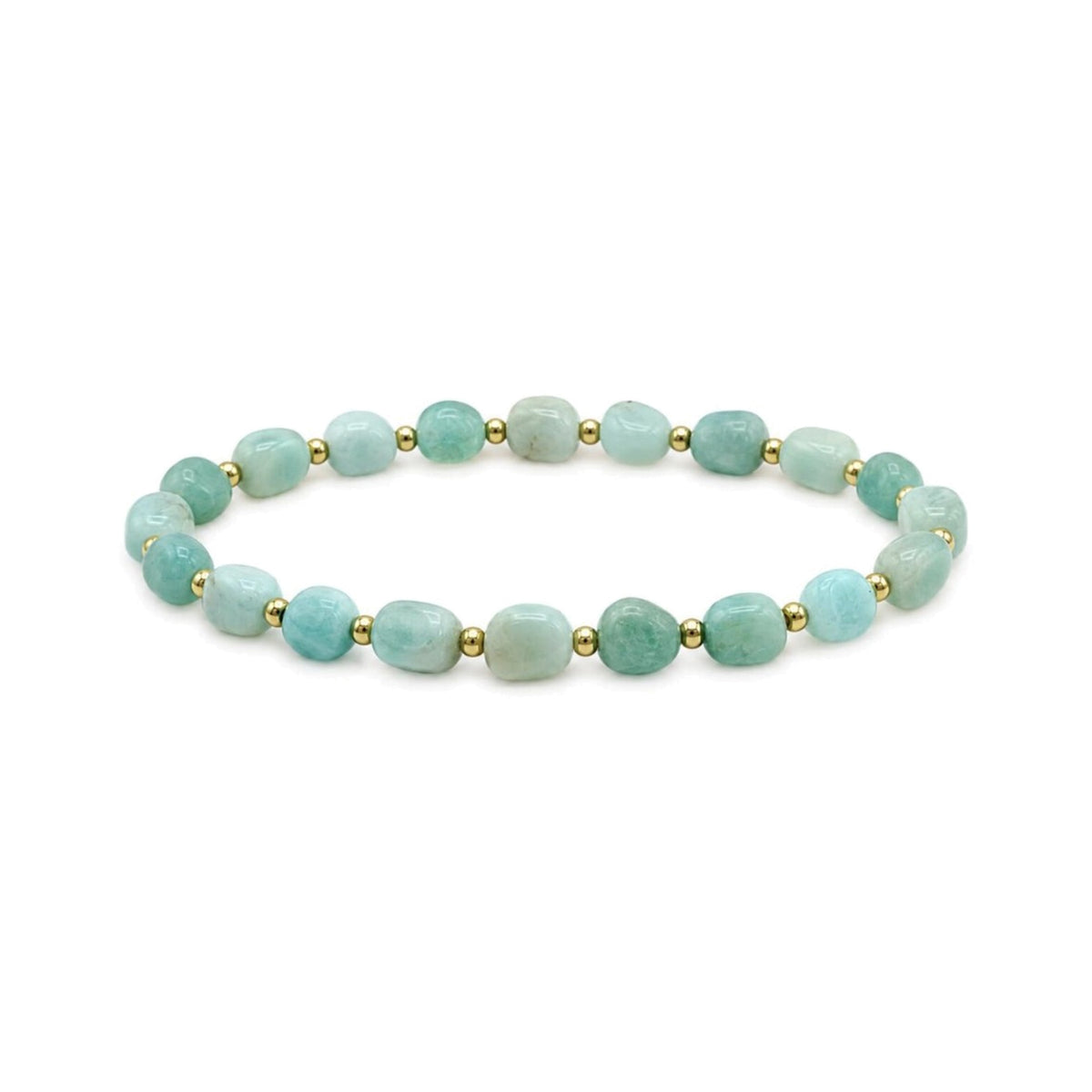 Amazonite Nugget Bracelet · 14K Gold Filled