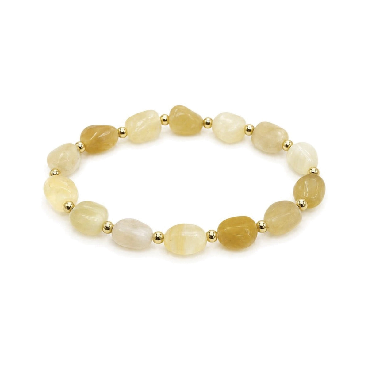 Citrine Nugget Bracelet · 14K Gold Filled