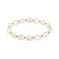White Moonstone Nugget Bracelet · 14K Gold Filled