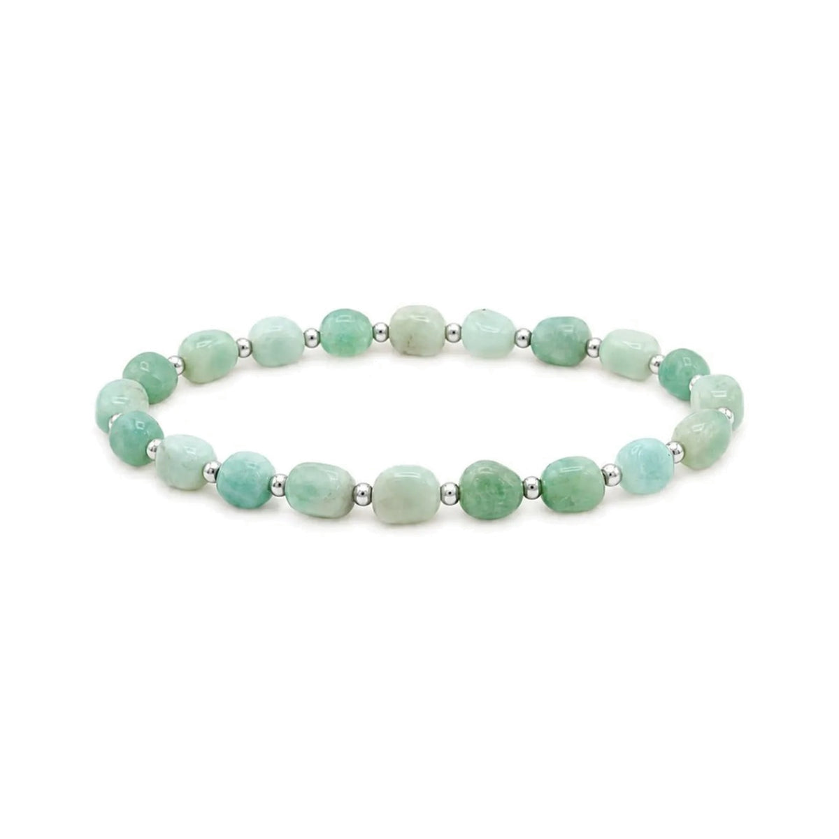 Amazonite Nugget Bracelet · Sterling Silver