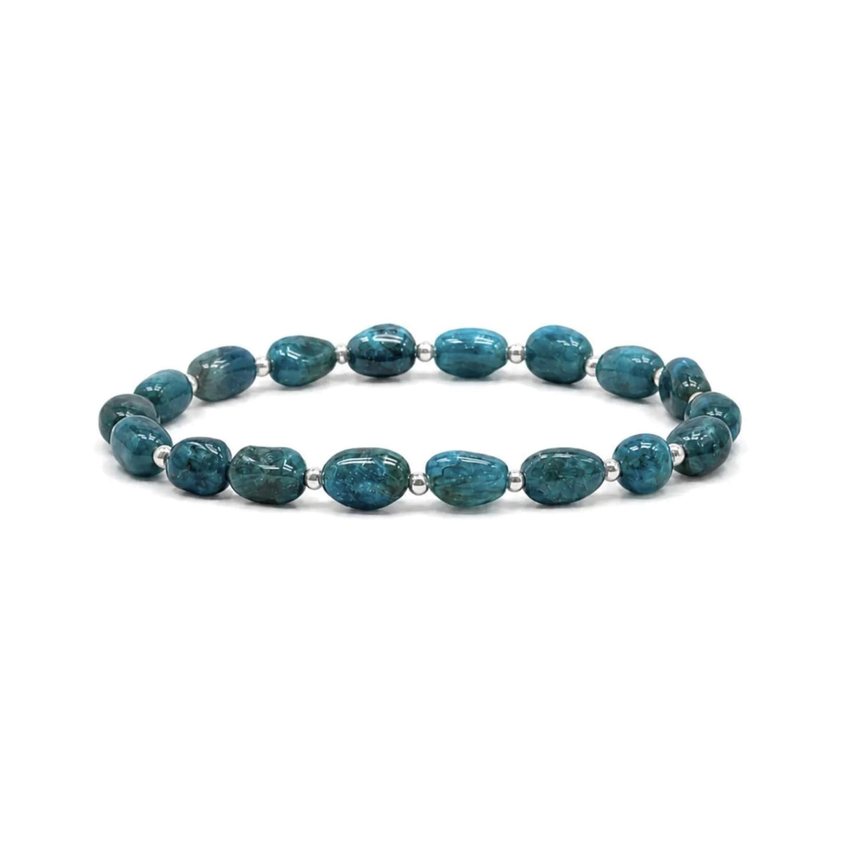 Apatite Nugget Bracelet · Sterling Silver