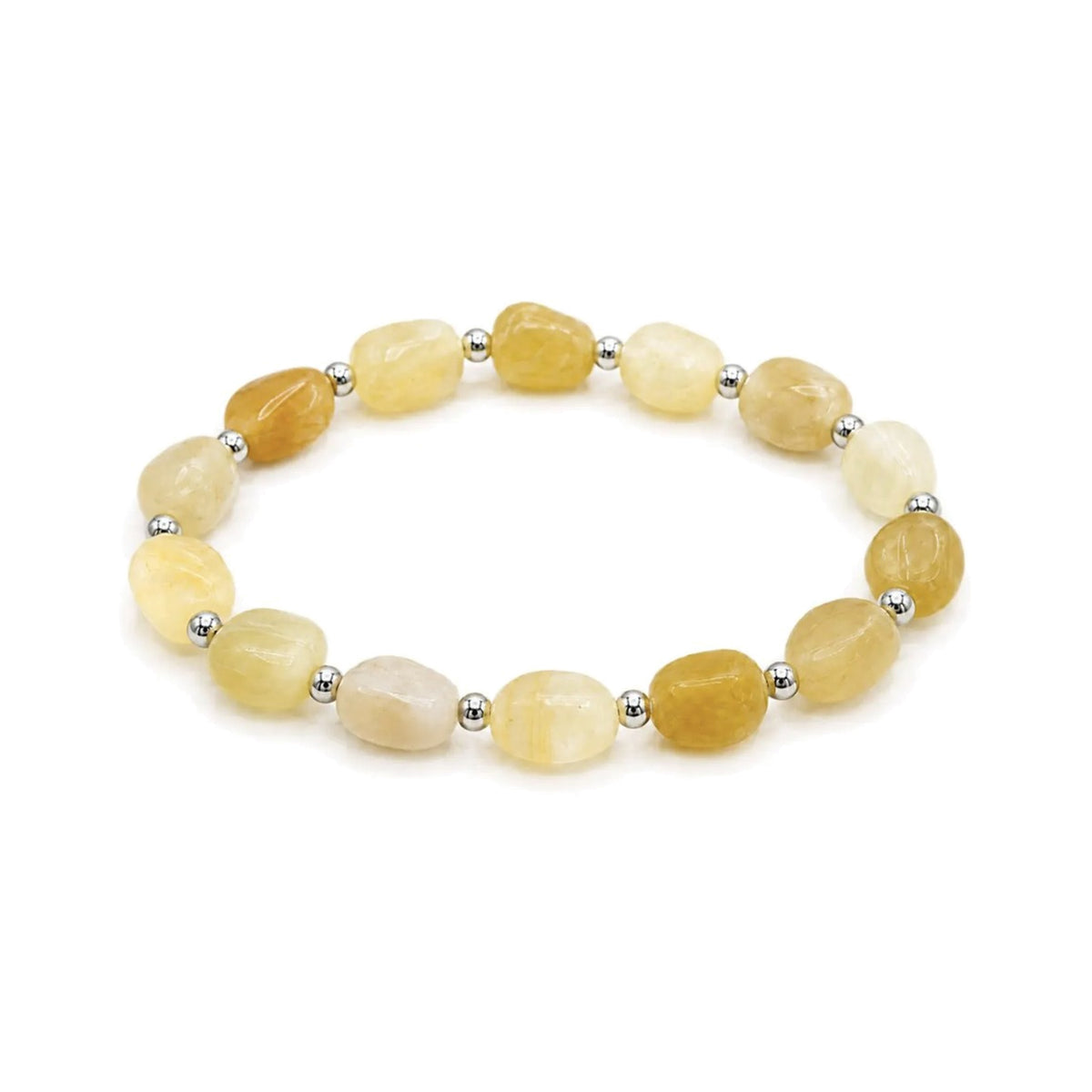 Citrine Nugget Bracelet · Sterling Silver