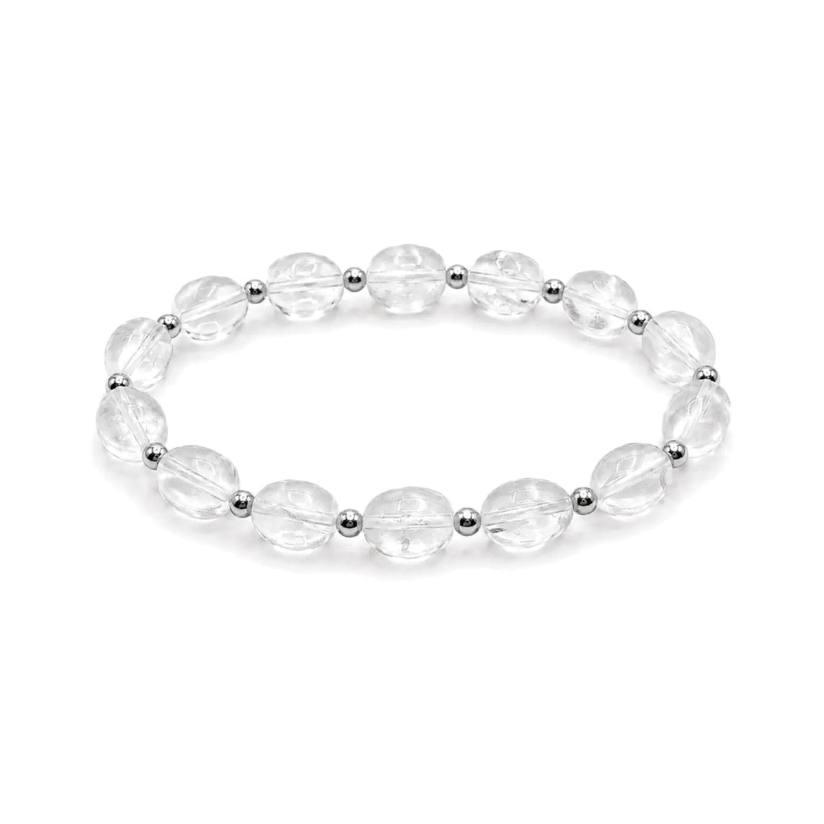Clear Quartz Nugget Bracelet · Sterling Silver