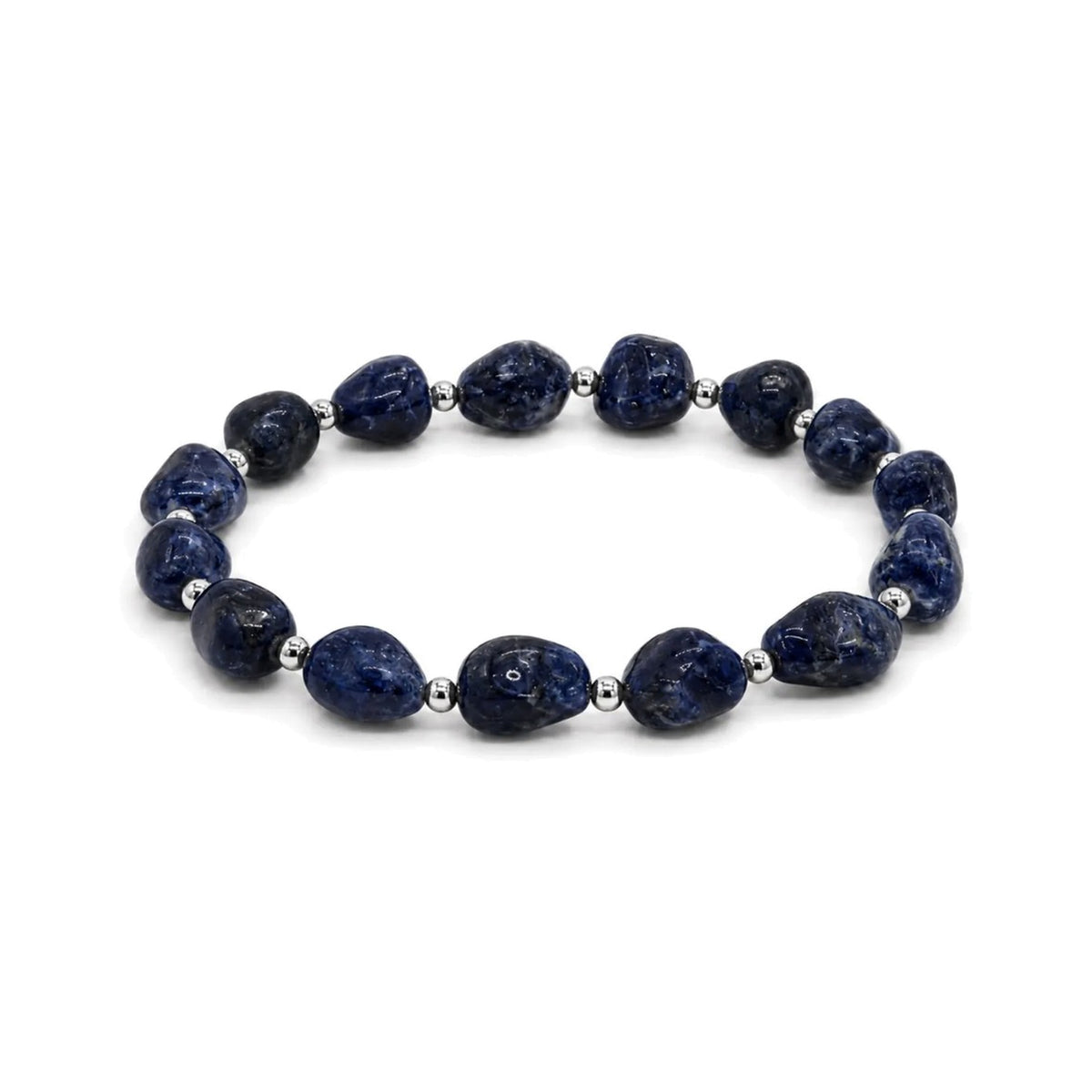 Lapis Lazuli Nugget Bracelet · Sterling Silver