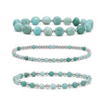 Amazonite Bracelet Set of 3 · Sterling Silver