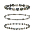 Labradorite Bracelet Set of 3 · Sterling Silver