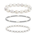 Mother of Pearl Bracelet Set of 3 · Sterling Silver