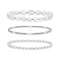 Opalite Bracelet Set of 3 · Sterling Silver