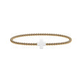 White Coral Cross Bracelet · 14K Gold Filled