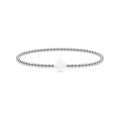 White Coral Cross Bracelet · Sterling Silver
