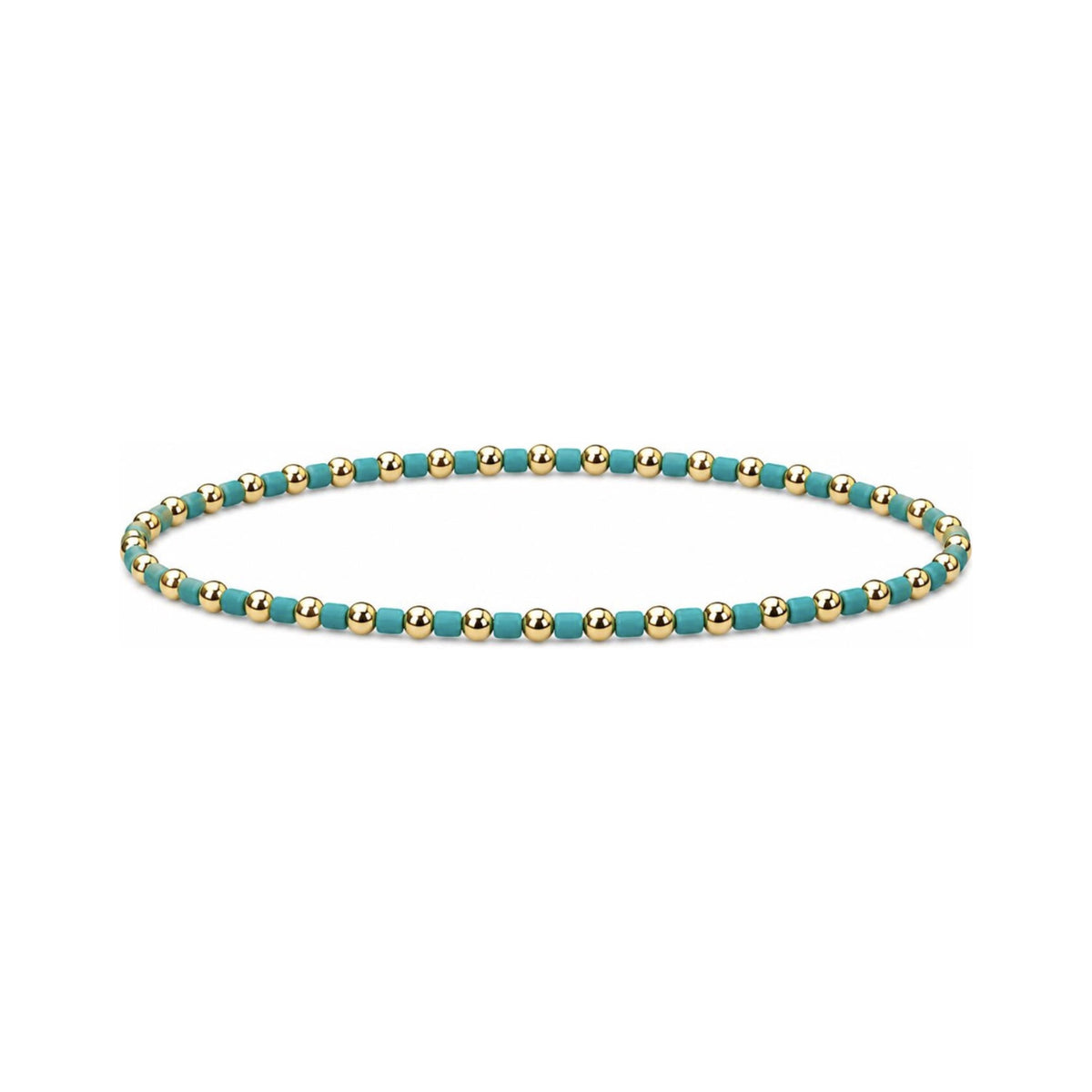 Teal Miyuki Bracelet · 14K Gold Filled