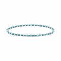 Teal Miyuki Bracelet · Sterling Silver
