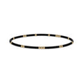 Black Miyuki Sprinkled Bracelet · 14K Gold Filled