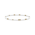 White Miyuki Sprinkled Bracelet · 14K Gold Filled