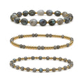 Labradorite Bracelet Set of 3 · 14K Gold Filled
