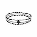 Black Cross Bracelet Set of 3 · Sterling Silver
