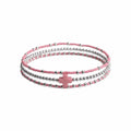 Pink Cross Bracelet Set of 3 · Sterling Silver