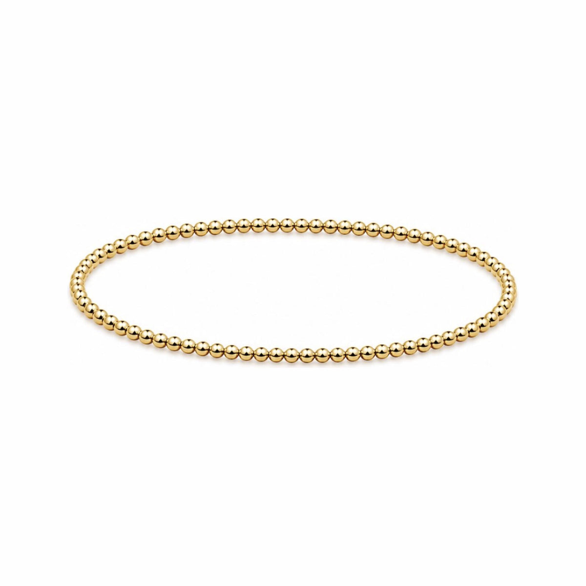 Solid 2.5 mm Beaded Bracelet · 14K Gold Filled