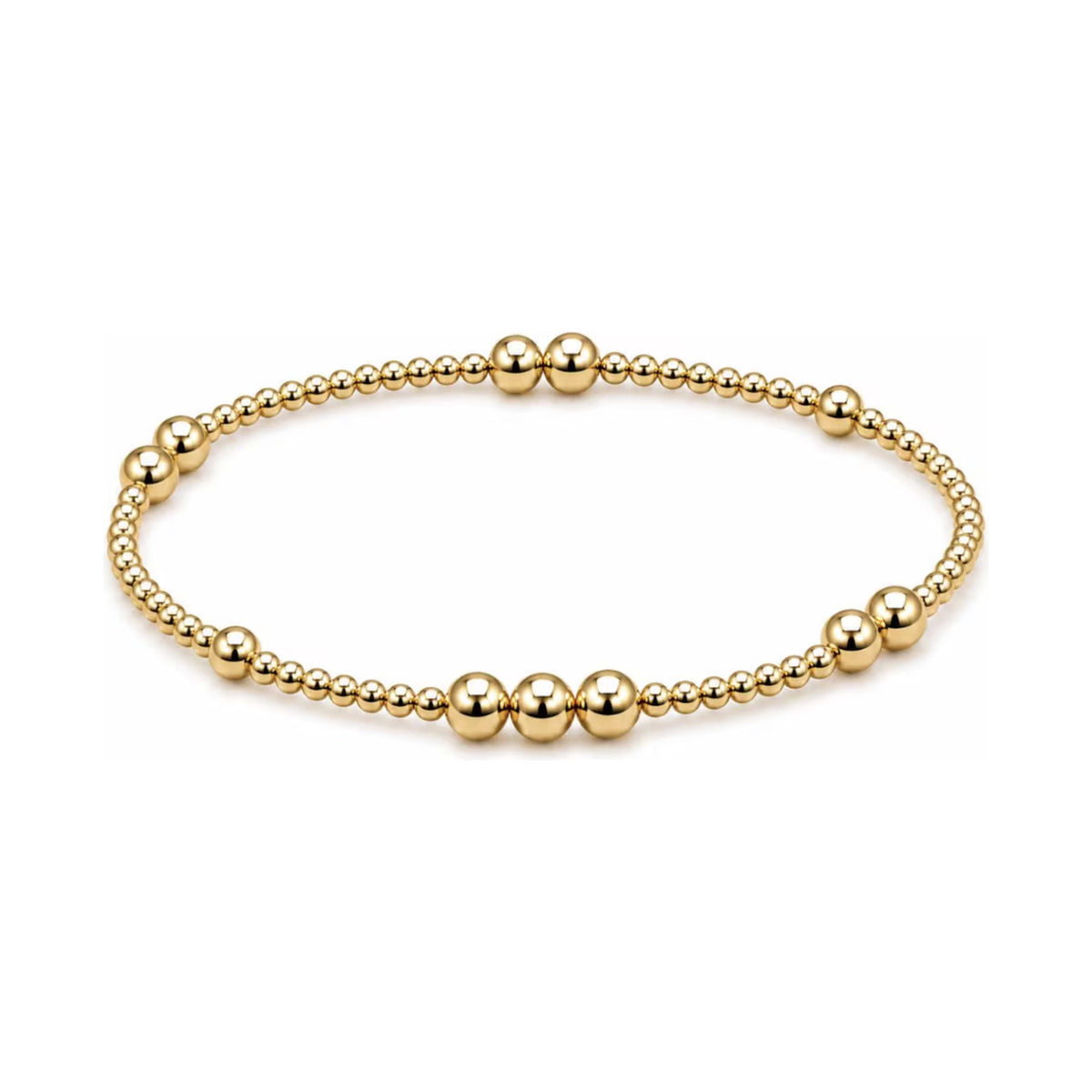 Sprinkled 2.5 + 4 mm Beaded Bracelet · 14K Gold Filled