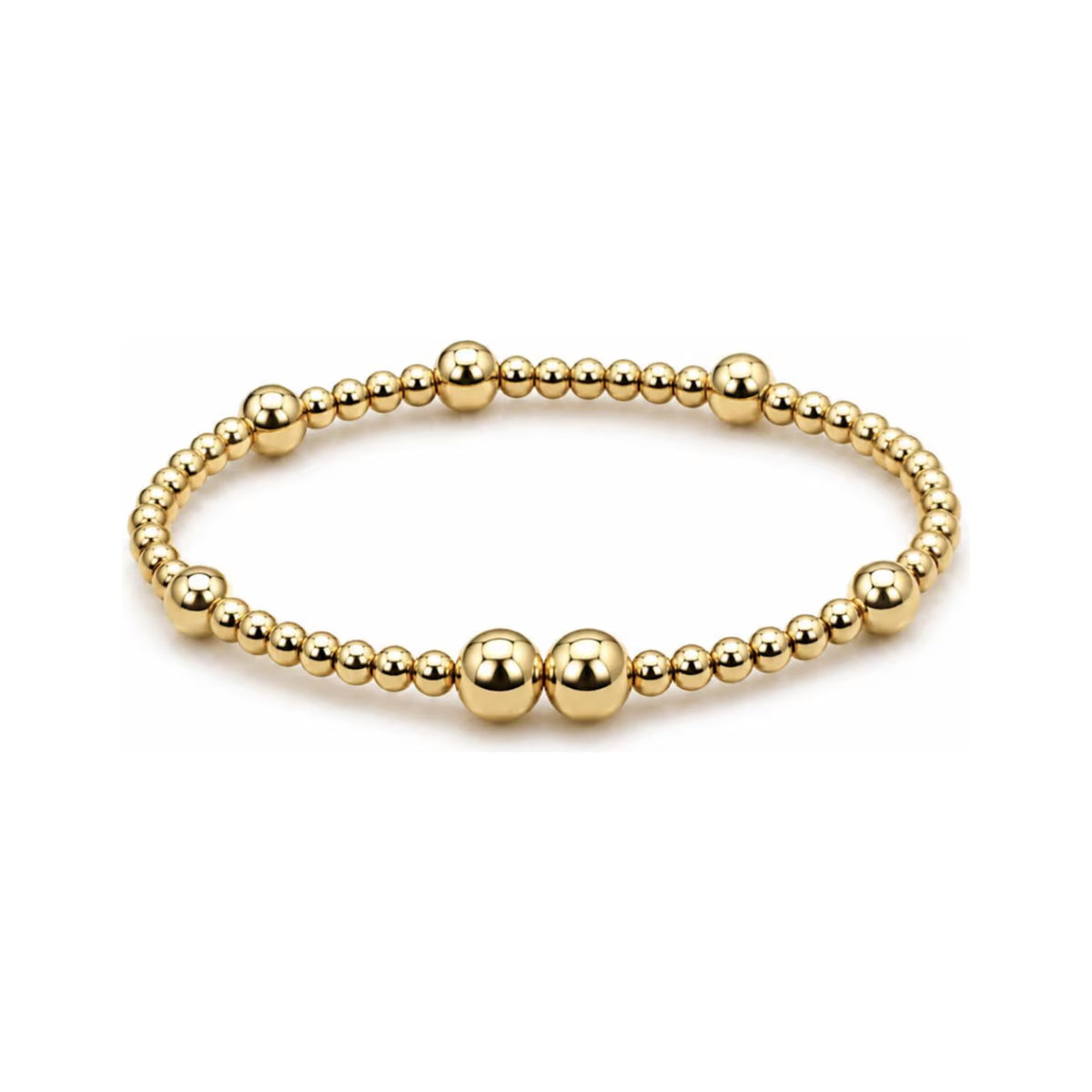 Sprinkled 3 + 5 mm Beaded Bracelet · 14K Gold Filled
