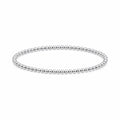 Solid 3 mm Beaded Bracelet · Sterling Silver