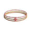 Pink Cross Bracelet Set of 3 · 14K Gold Filled