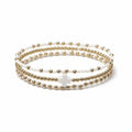 White Cross Bracelet Set of 3 · 14K Gold Filled