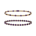 Amethyst Bracelet Set of 2 · 14K Gold Filled