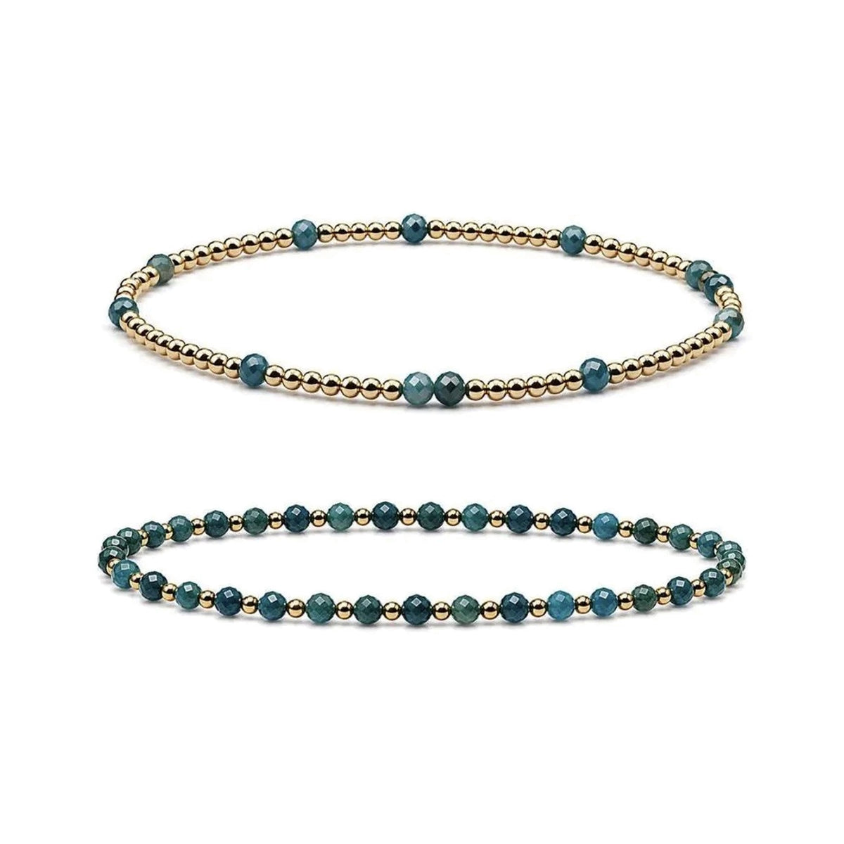 Apatite Bracelet Set of 2 · 14K Gold Filled