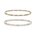 Morganite Bracelet Set of 2 · 14K Gold Filled