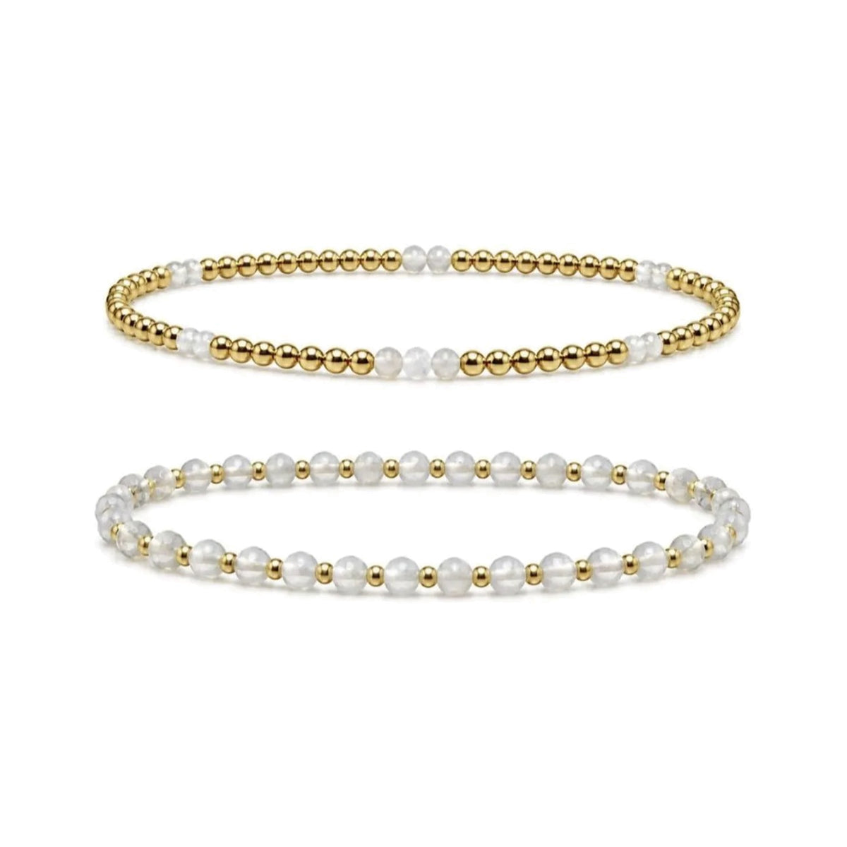 Opalite Bracelet Set of 2 · 14K Gold Filled