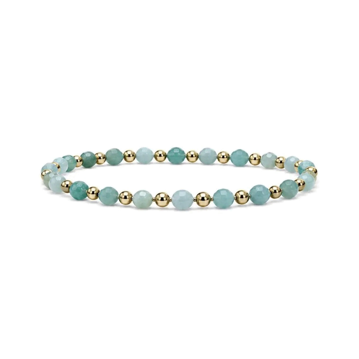 Amazonite One-One Bracelet · 14K Gold Filled