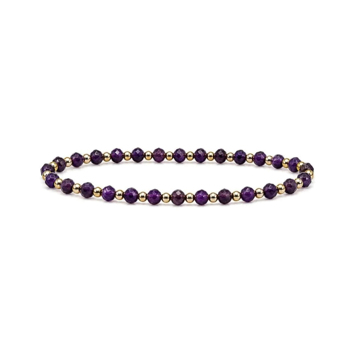 Amethyst One-One Bracelet · 14K Gold Filled
