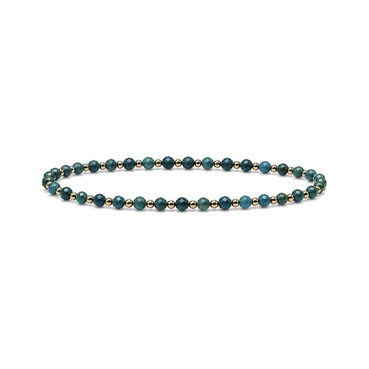 Apatite One-One Bracelet · 14K Gold Filled