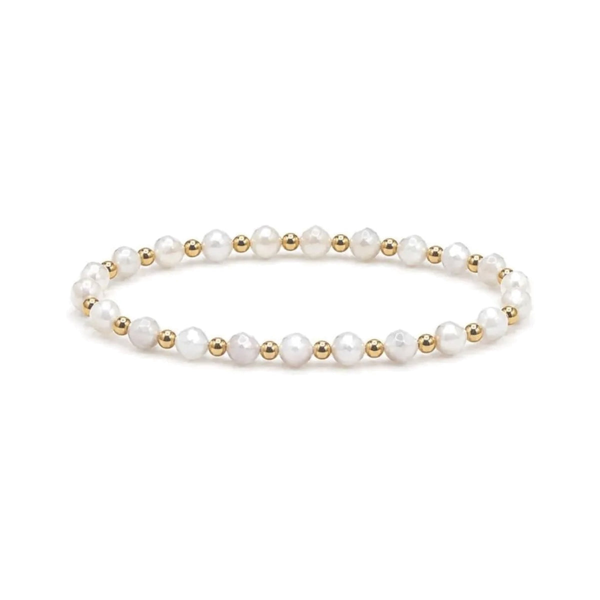 Mother of Pearl One-One Bracelet · 14K Gold Filled