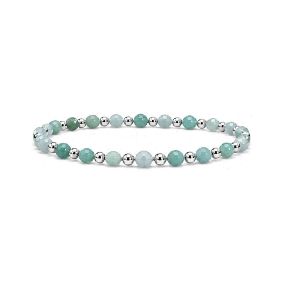 Amazonite One-One Bracelet · Sterling Silver